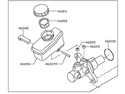 Nissan 370Z Brake Master Cylinder - D6M10-1A30A