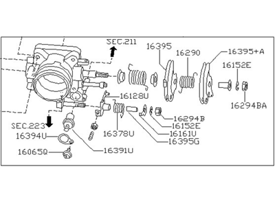 Nissan Frontier Throttle Body - 16119-5S710