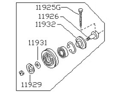 Nissan 720 Pickup Timing Belt Idler Pulley - 11925-30W00