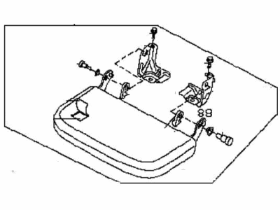 Nissan 88300-9AL2C Cushion Assembly-Rear Seat, RH