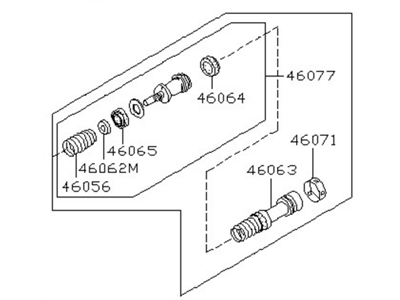 1983 Nissan Pulsar NX Master Cylinder Repair Kit - 46011-01A26