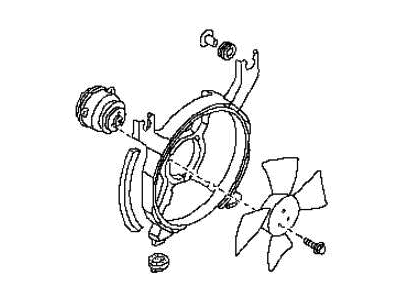 Nissan 21580-40P15 Motor & Fan Assembly