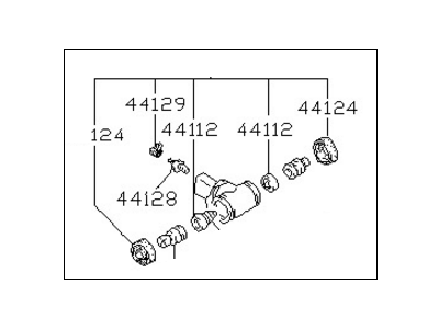 Nissan Pulsar NX Brake Caliper Repair Kit - D4100-M4993