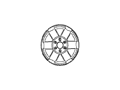 Nissan 40300-9FF0A Wheel Assembly-Disc (20X8 Dark Silver)
