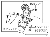 16576p воздуховод ниссан