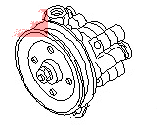 Nissan 300ZX Power Steering Pump - 49110-01P00 Pump ASY P/S