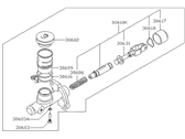 Nissan 300ZX Clutch Master Cylinder - 30610-P6500 Cylinder Master