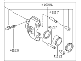 Nissan Quest Brake Caliper - 41001-1B000 CALIPER-Brake RH