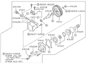 Nissan 240SX Power Steering Pump - 49110-53F10 Pump Assy-Power Steering