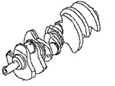 Nissan 300ZX Crankshaft - 12201-02P81 CRANKSHAFT Assembly