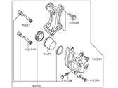 Nissan Sentra Brake Caliper - 41011-ET000 CALIPER Assembly-Front LH,W/O Pads Or SHIMS