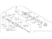 Nissan 300ZX Axle Shaft - 39600-24P00 Shaft Assembly-Rear Drive RH