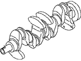 Nissan Rogue Crankshaft - 12201-3TA0A CRANKSHAFT Assembly