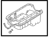 Nissan 300ZX Oil Pan - 11110-01P10 Pan Assy-Oil